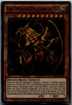 The Winged Dragon of Ra Ultra Rare Legendary Decks II LDK2-ENS03 LP - Image 1