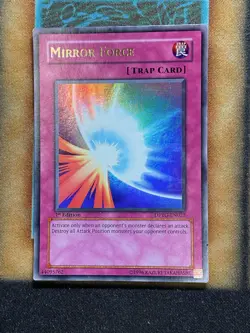 Yugioh Mirror Force DPYG-EN027 Ultra Rare 1st Ed LP - Image 1