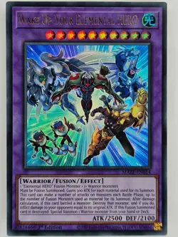 Yu Gi Oh - MAZE-EN014 Wake Up Your Elemental Hero - Ultra Rare - Image 1