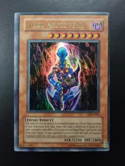 YUGIOH 2003 | DARK NECROFEAR | LON-065 | MISPRINT MISCUT | EXCELLENT - NM - Image 1
