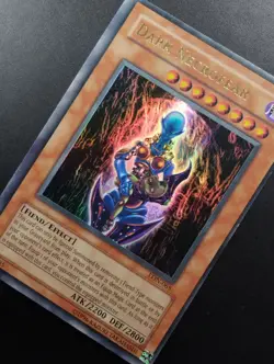 YUGIOH 2003 | DARK NECROFEAR | LON-065 | MISPRINT MISCUT | EXCELLENT - NM - Image 4
