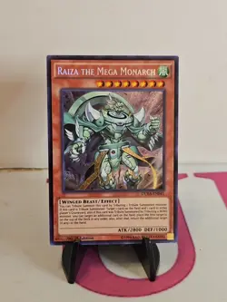 Yugioh Raiza the Mega Monarch DUEA-EN041 Secret Rare 1st Ed NM - Image 1