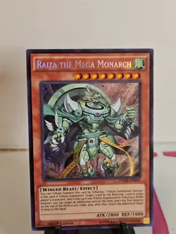 Yugioh Raiza the Mega Monarch DUEA-EN041 Secret Rare 1st Ed NM - Image 3