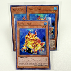 3x Yugioh Swap Frog DUOV-EN063 1st Edition Ultra Rare Holo - NM 💎 - Image 1