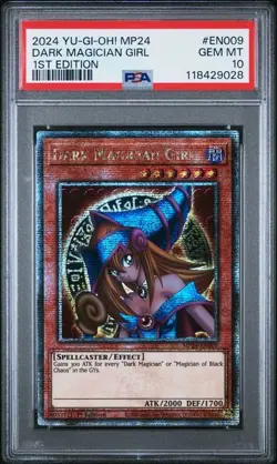 PSA 10 Dark Magician Girl MP24-EN009 GEM MINT Quarter Century Secret Rare Yugioh - Image 1