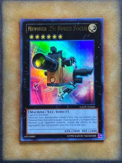 Yugioh Number 25: Force Focus GAOV-EN045 Ultra Rare NM - Image 1