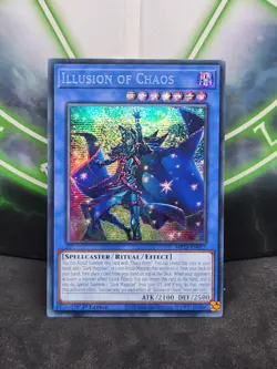 Yugioh Illusion of Chaos MP23-EN017 Prismatic Secret Rare 1st Edition NM - Image 1