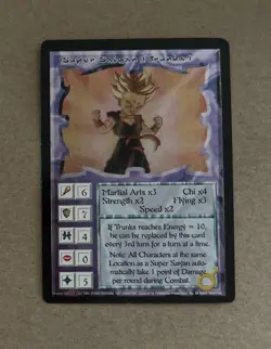 1997 Dragon Ball Z Ani Mayhem Super Saiyan Trunks Rare Foil Card - Image 1