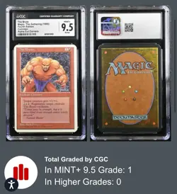 Magic: The Gathering The Brute Card CGC 9.5 Mint Fourth Edition Alpha Cut error - Image 3