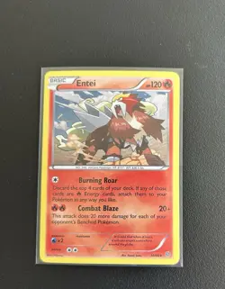 Pokemon TCG Entei Ancient Origins Regular Rare Card holo 14/98 NM Near Mint - Image 1