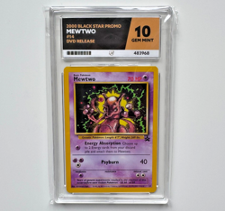 Mewtwo 14 Ace 10 Black Star Promo First Movie VHS DVD 2000 Pokemon Card Not PSA - Image 1