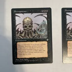 MTG: Necropotence NM /LP Vintage Rare 1995 - cards are crisp - 2 Available - Image 3