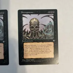 MTG: Necropotence NM /LP Vintage Rare 1995 - cards are crisp - 2 Available - Image 4