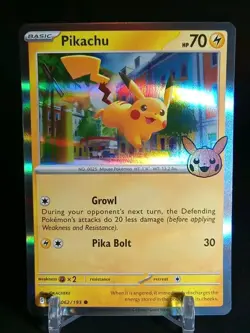 Pikachu Trick Or Trade Pokemon Card 62/193 - Image 3