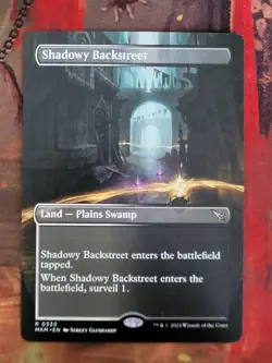 MTG Card : Shadowy Backstreet (Murders at Karlov Manor) BORDERLESS - Image 1
