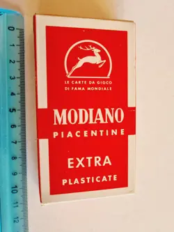 CARTE DA GIOCO PIACENTINE MODIANO SIGILLATE SCOPA ORIGINAL PLAYING CARDS NEW - Image 1