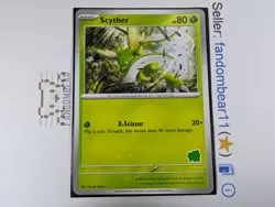 2023 Scyther MY FIRST BATTLE STAMP PROMO card Pokemon TCG LP - Image 3