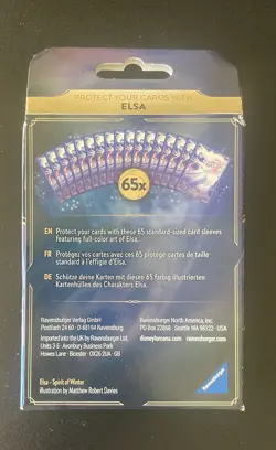 New Sealed Disney Lorcana Elsa Card Sleeves Frozen Cartoon - Image 2