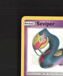 Seviper SV15/SV94 Hidden Fates Shiny Holo Rare Pokemon Card NM - Image 3