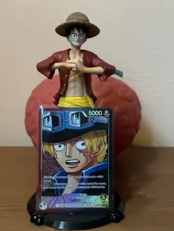 Sabo OP13-004 Manga Leader Rare One Piece Card English Carrying On His Will - Image 2