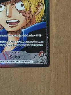 Sabo OP13-004 Manga Leader Rare One Piece Card English Carrying On His Will - Image 5