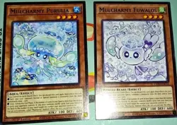 2 Yugioh Mulcharmy Fuwalos and Purulia Commons L5DD-ENC16 1st Ed Near Mint Cards - Image 1