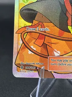 Pokemon Hau Guardians Rising Trainer Full Art Ultra Rare Holo Card 144/145 NM - Image 5