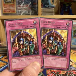 X2 Skill Drain - Rare DR1-EN211 - MP - YuGiOh Cards Slight X1 Double Misprint - Image 1