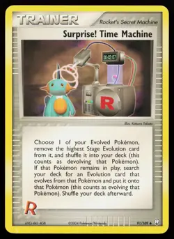 Surprise! Time Machine 91/109 Uncommon Team Rocket Returns Pokemon Card - Image 1