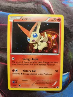 Victini XY189 Pokemon Blackstar Promotional Holo Card - LP - Image 1
