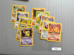 Pokemon 10 Card Lot - 1st Ed. Early sets Unlimited Jungle Fossil Others PL4647 - Image 1