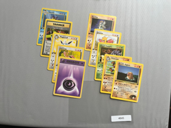 Pokemon 10 Card Lot - 1st Ed. Early sets Unlimited Jungle Fossil Others PL4645 - Image 1
