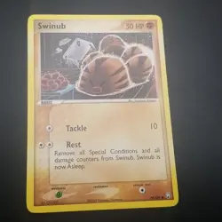 SWINUB 79/109 - NON-Holo - EX Team Rocket Returns - 2004 Pokemon Card - NM - Image 1