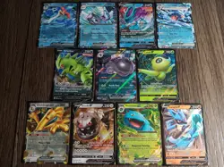 11 V & ex Pokemon Cards (Paradox Rift, Paldea Evolved, Astral Radiance) - Image 1