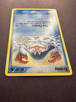 Krabby 54/100 EX Crystal Guardians Reverse Holo Stamped Pokemon Card TCG LP #1 - Image 4