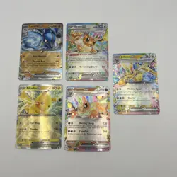 Pokemon TCG Prismatic Evolutions Lot Of 5 Ex Cards Jolteon Flareon Eevee - Image 1