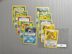 Pokemon 10 Card Lot - 1st Ed. Early sets Unlimited Jungle Fossil Others PL4641 - Image 1