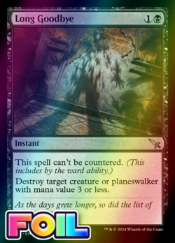x1 Long Goodbye MKM MTG 92 FOIL UNCOMMON M/NM 1x - Image 1
