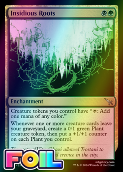 x1 Insidious Roots MKM MTG 208 FOIL UNCOMMON M/NM 1x - Image 1