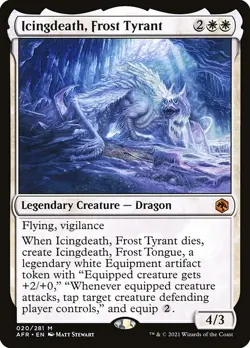 Icingdeath, Frost Tyrant Regular - Adventures In The Forgotten Realms MTG-NM - Image 1
