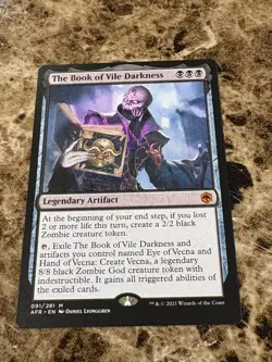 THE BOOK OF VILE DARKNESS Magic MTG Adventures in Forgotten Realms - Image 1
