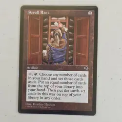Scroll Rack #308 Tempest Rare Colorless Artifact Regular MTG Wizards Hudson - Image 1