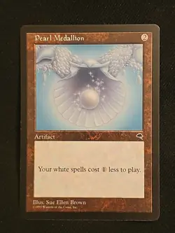 💥💥 Pearl Medallion 💥💥 MTG Tempest RARE LP/NM Magic the Gathering - Image 1