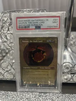 Sauron The Dark Lord 2023 MTG LOTR Showcase Surge Foil Psa 9 Pop 4 🔥 - Image 1