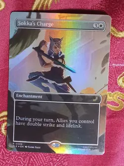 FOIL EXTENDED Sokka's Charge Avatar: The Last Airbender Magic The Gathering MTG - Image 1