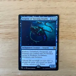 MTG Serpent of Yawning Depths Theros Beyond Death Regular Rare 291 LP - Image 1