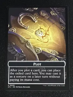 MTG Outlaws of Thunder Junction Angel/Plot Double-Sided Token 0002/0020 NM - Image 2