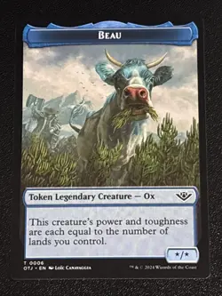 MTG Outlaws of Thunder Junction Beau Token 0006 NM - Image 1