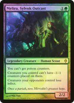 MTG FOIL Melira, Sylvok Outcast - New Phyrexia #115 - Image 1