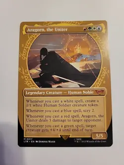 MTG: Aragorn, the Uniter (Showcase) - Universes Beyond: Lord of the Rings 317 - Image 1